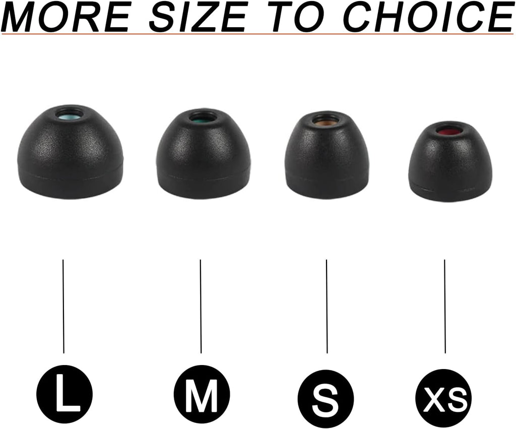 Silicone Ear Tips for Sony Earbuds Replacement for WF-1000XM4 WF-1000XM5 WF-SP800N MDR-XB50AP WF-XB700 XBA, MDR WF Series Earbuds Tips for Sony Earphone, 4 Pairs