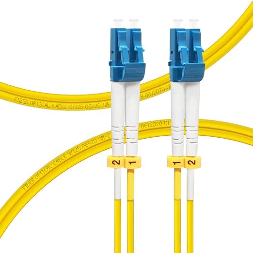 FLYPROFiber- 0.5M OS2 LC to LC Fiber Patch Cable | Length Option: 0.2m-300m | by FLYPROFiber