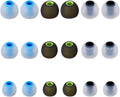 Earbud Tips Soft Silicone Earbuds Replacement Tips Fit for in-Ear Headphones(Inner Hole from 3.8mm - 4.2mm Earphones) 9 Pairs S/M/L