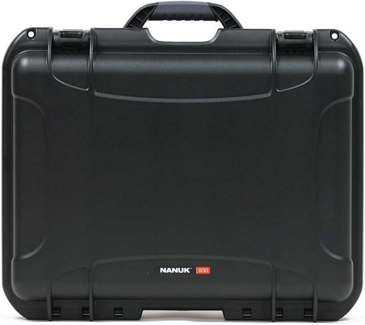 NANUK Large Series 930 Lightweight NK-7 Resin Waterproof Case with Cubed Foam, Black