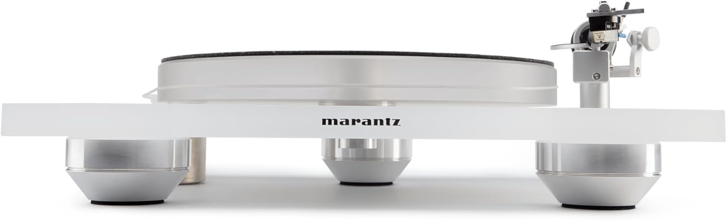Marantz TT-15S1 Manual Belt-Drive Premium Turntable with Cartridge Included | Floating Motor for Low-Vibration & Low-Resonance | A Smart, Stylish Option for Vintage Vinyl Records