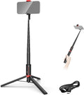 NEEWER Basics PA991 Selfie Stick Tripod Compatible with iPhone Samsung Android, 57.9 Inch Metal Portable Lightweight Travel Mobile Phone Stand with Holder & Remote Control for Video Recording