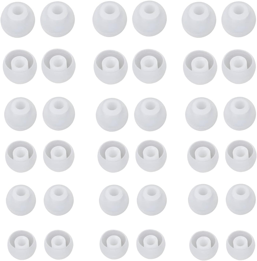 Earbud Replacement Tips Silicone Earbud Tips Earbuds Cushions for Fit Most in-Ear Earbuds(Inner Hole 3.8mm -5.5mm) Headphone Rubber Tips Eartips 18 Pairs S M L