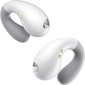 Ultra Open Ear Earbuds - Ergonomic Clip-On Earbuds, Small Bone Conduction Over-The-Ear Headphones with Waterproof Design, Perfect Running Headphones for Sports and Fitness, Velvet White