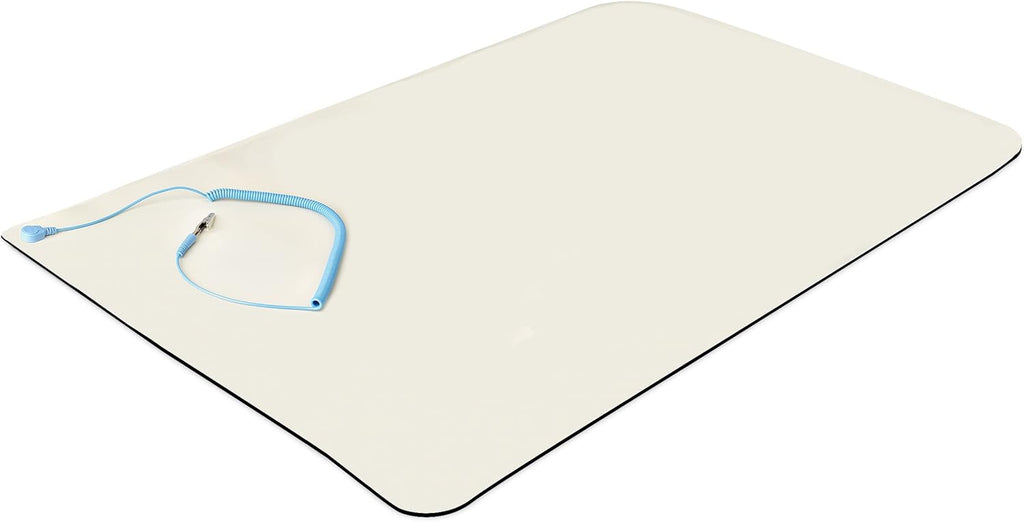 StarTech.com Anti Static Mat, ESD Mat for Electronics Repair, Anti Static Table/Desk Mat w/Detachable Grounding Wire, ANSI/ESD S 4.1, Flexible Thermoplastic Work Pad, 23x47", TAA