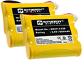 Synergy Digital Cordless Phone Batteries, Compatible with AT&T-Lucent 3301 Cordless Phone, (NI-CD, 3.6V, 600 mAh), Replacement for GP GP60AAS3BMJ Battery, Combo-Pack Includes: 2 x SDCP-C320 Batteries