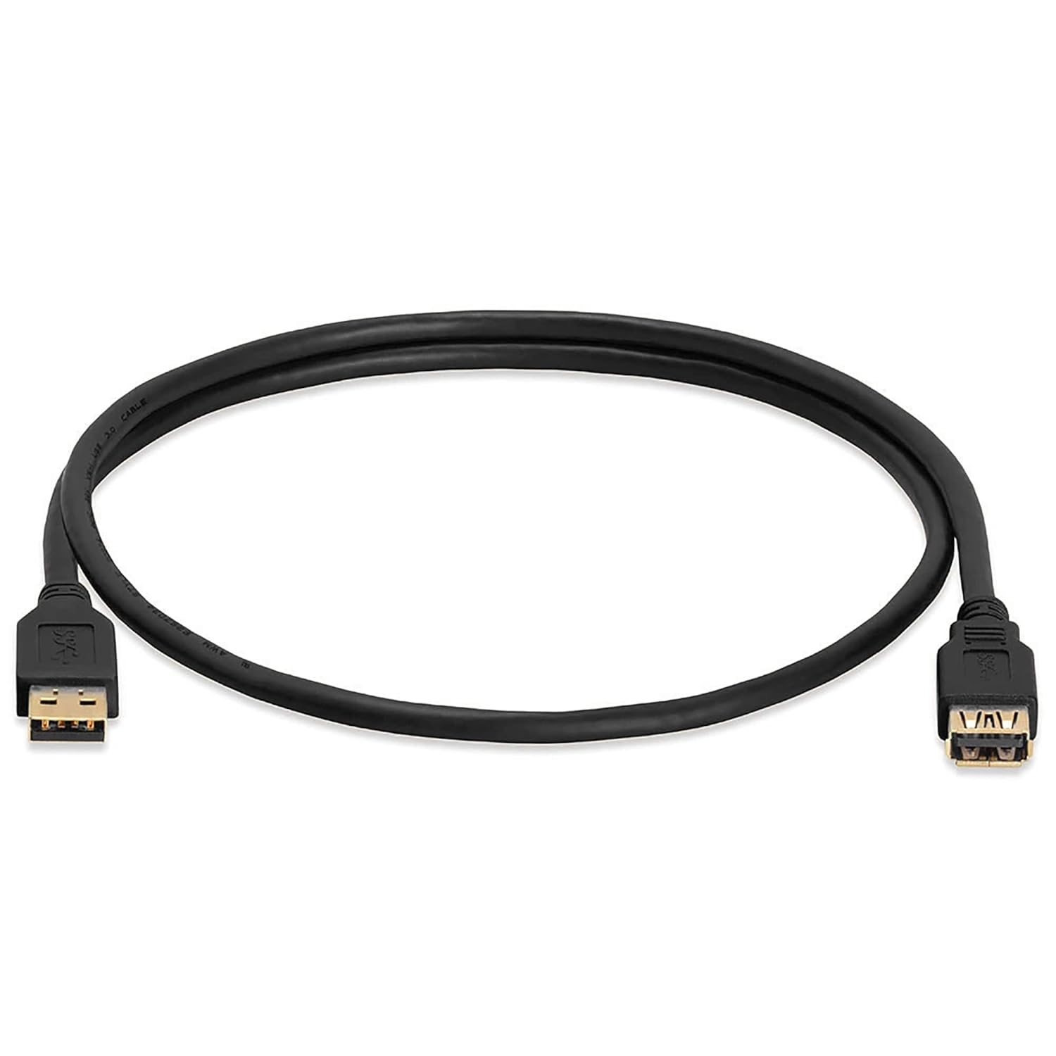 Cmple - USB 3.0 A Male to A Female Extension Gold Plated Cable - 3FT (Blue) (674-Amazon)