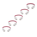 TRUECABLE Cat6 Component Rated Patch Cable, Unshielded (U/UTP), 6in, Red, 28AWG Solid Copper, Snagless 10G High-Speed Ethernet Cable, PoE++ 4PPoE 100W, UL Listed, RoHS-3, 5 Pack