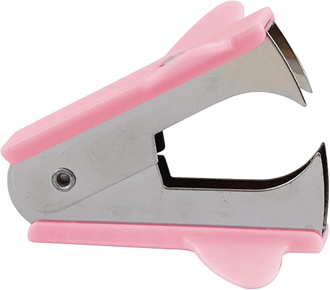 Pink Stapler Removal Tool, Staple Puller, Modern Plastic Stapler Remover by Calsgkspray