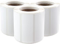 PUQU 20x10mm Direct Thermal Sticker Labels, Self-Adhesive All-Purpose Label Maker Tape, Compatible with AQ Series Label Printer, Refills Standard Laminated Office Labeling, 3 Rolls, 1800 Labels