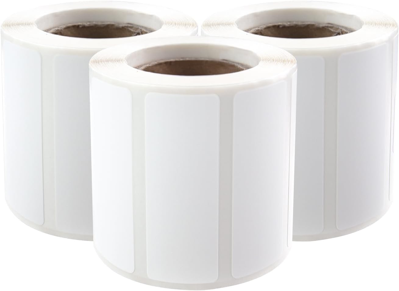 PUQU 30x15mm Direct Thermal Sticker Labels, Self-Adhesive All-Purpose Label Maker Tape, Compatible with AQ Series Label Printer, Refills Standard Laminated Office Labeling, 3 Rolls, 1200 Labels