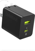 35W USB C Charger Block, Dual-Port GaN Fast Wall Charger with Foldable Plug, PD 3.0 & PPS Compact Power Adapter for iPhone 16/15/14/13, Galaxy S24/S23/Note 20, Pixel 8/7, iPad, MacBook Air, and More