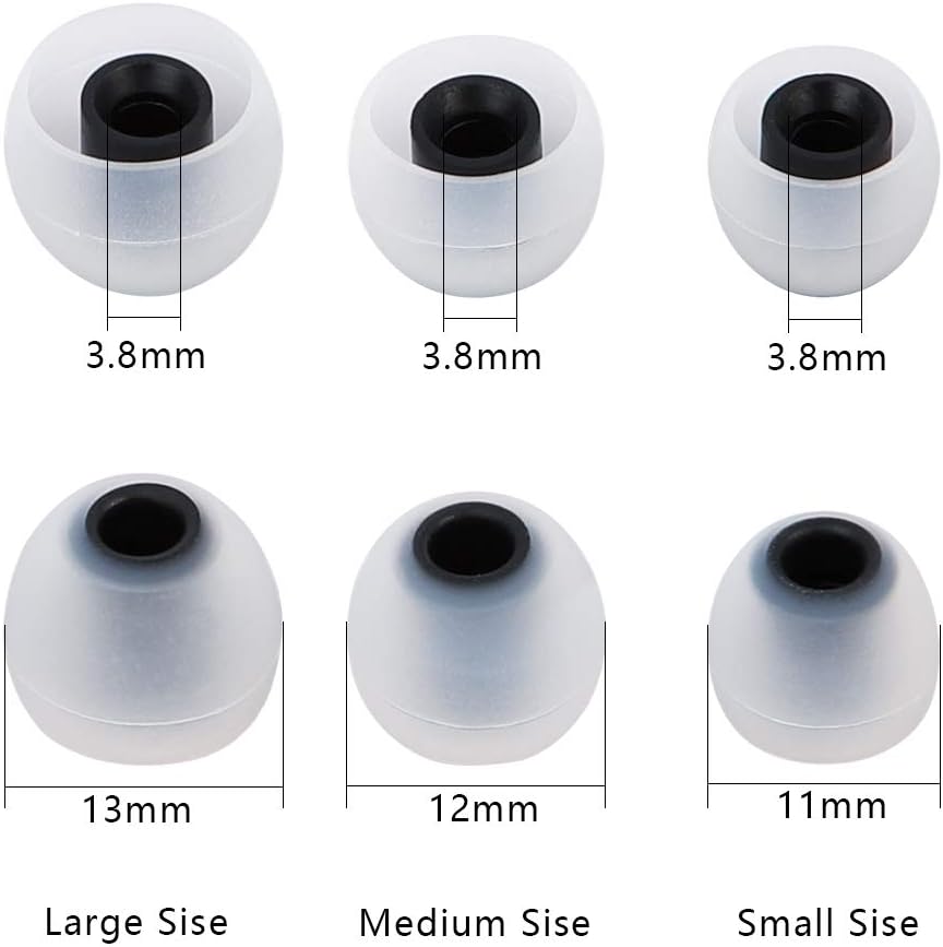 Earbuds Replacement Tips - 9 Pairs SML Eartips Eargels
