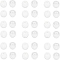 36 Pieces Small Earbud Tips Soft and Comfortable Silicone Earbud Tips Ear Bud Replacement Pieces Silicone Fit Most in-Ear Headphones，Inner Hole 3.8mm -5.5mm，Small White Replacement Eartips