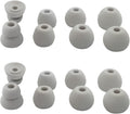 Silicone Earbuds Tips for Powerbeats Pro, Powerbeats 4 & 2 & 3 Beats Flex Replacement Eartips 8 Pairs L/M/S Double Flange Rubber Powerbeats Ear Tips Gray White