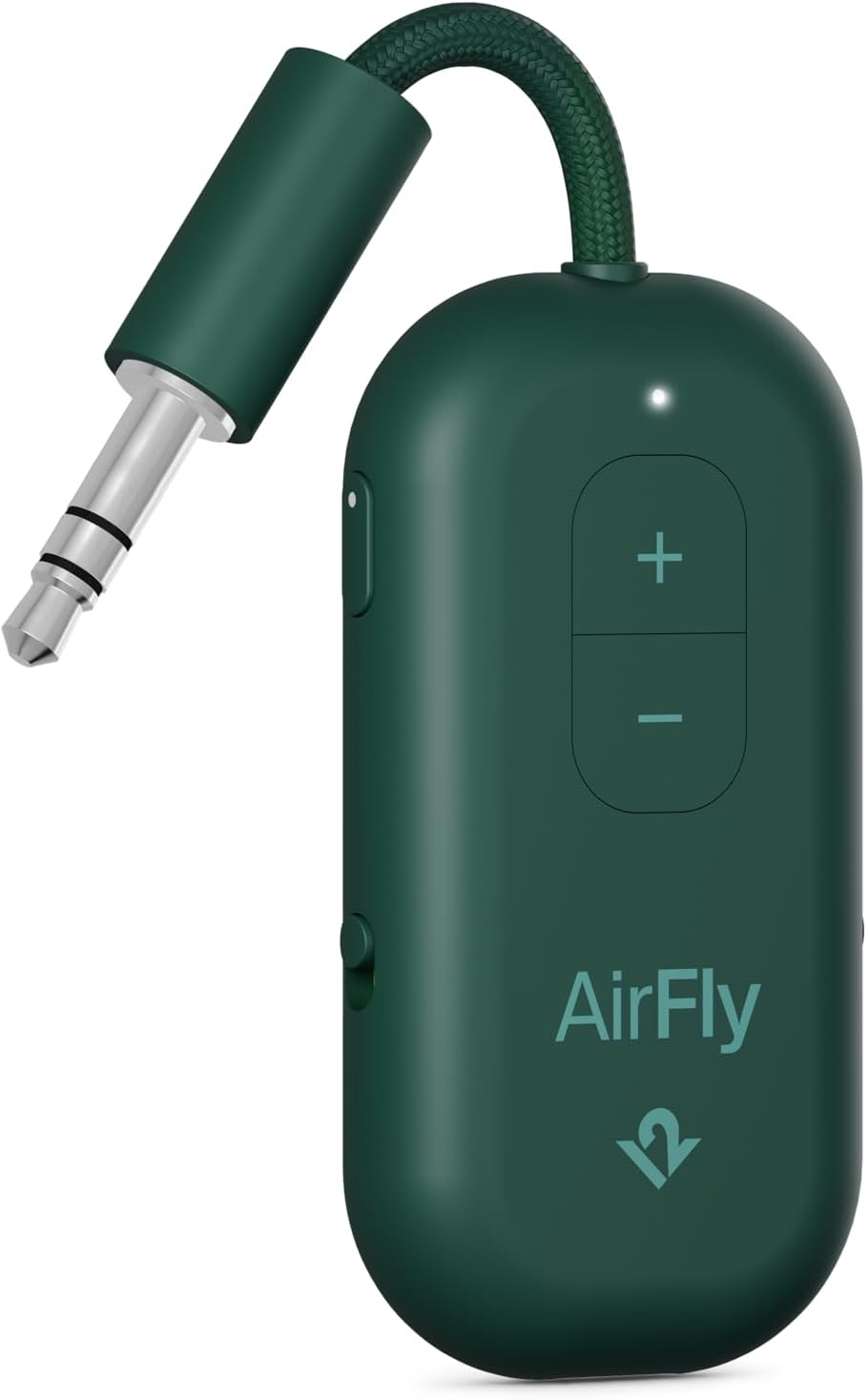 Twelve South AirFly Pro | Bluetooth Wireless Transmitter/Receiver Adapter for 2 Headphones, Audio Sharing, Compatible with 3.5mm aux Jack for Airplanes, TV, Gym, Stereo, and Travel, Evergreen