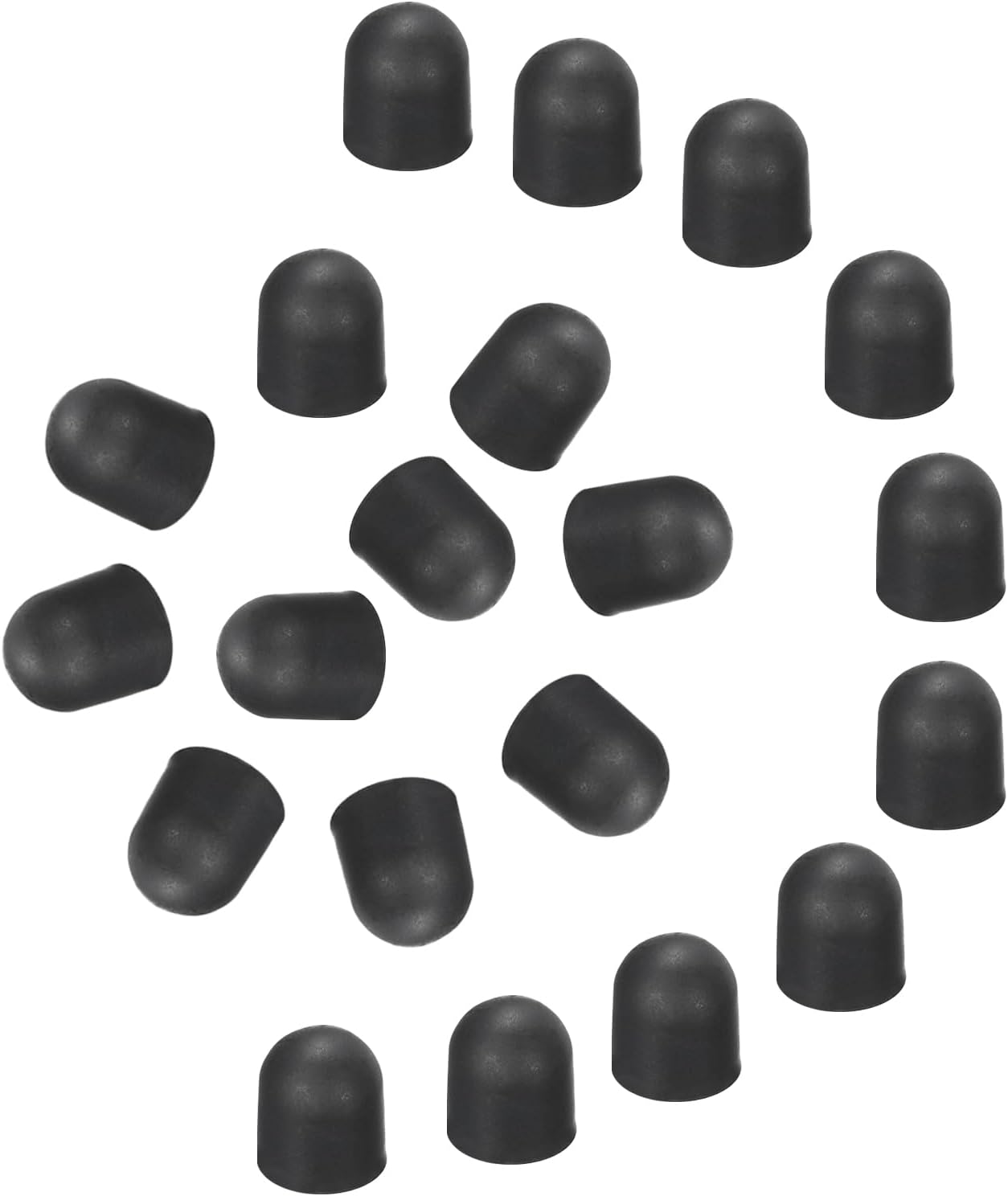 MECCANIXITY 40Pcs Replacement Stylus Pen Tips 5mm Conductive Capacitive Touch Screen Pens Tips Silicone Rubber, Black
