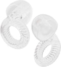 Reusable Ear Plugs, Low-/Mid-Level Noise Reduction Earplugs with Clear Speech for Conversation, Work, Social Gatherings & Noise Sensitivity, 15-18 dB (SNR), 6 Pair Ear Tips in S/M/L, Clear