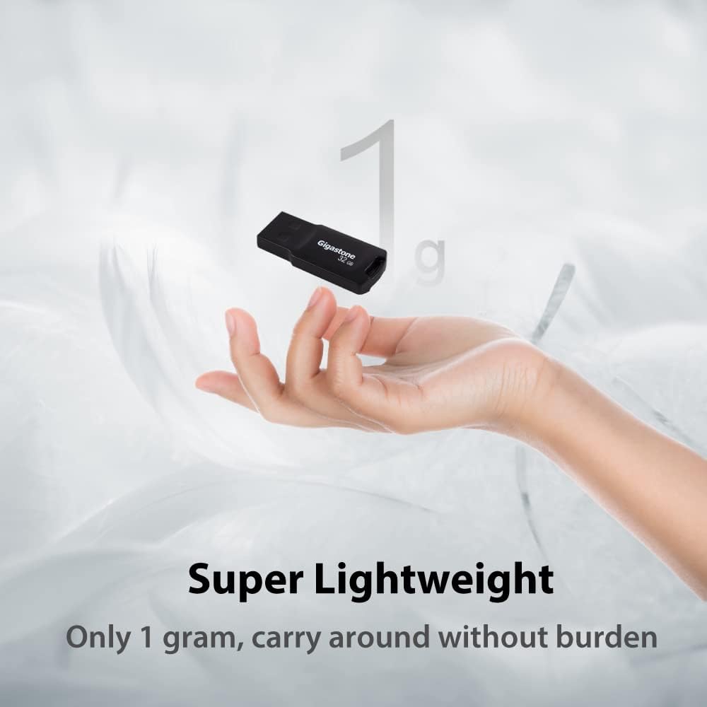 GIGASTONE V70 32GB 10-Pack USB 2.0 Flash Drive Thumb Drive Memory Stick Pen Drive Capless Design Pen Drive