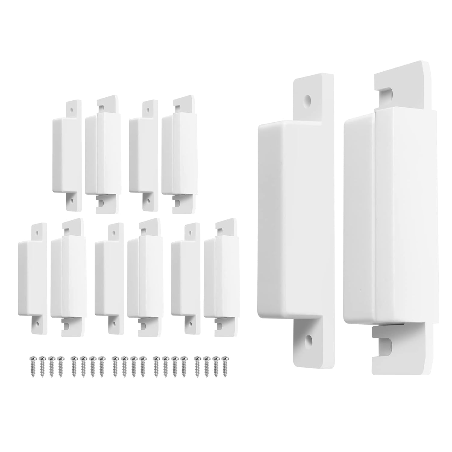MC-31 Surface Mount Wired NC Door Contact Sensor Alarm Magnetic Reed Switch White 5 Pair