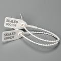 Plastic Tamper Seals, Zip Ties for Fire Extinguishers Pull Tite Security Tags Numbered Disposable Self-Locking Tie 250mm Length (100 PCS, White)