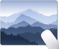 Pine Trees Forest Mouse Pad, Distant Mountain Mouse Pad for Design, Anti-Slip Rubber Base Wireless Mouse Pads for Laptop