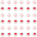 36 Pieces Medium Earbud Tips Soft and Comfortable Ear Bud Replacement Pieces Silicone Fit Most in-Ear Headphones，Inner Hole 3.8mm -5.5mm，Medium White and Red Replacement Eartips