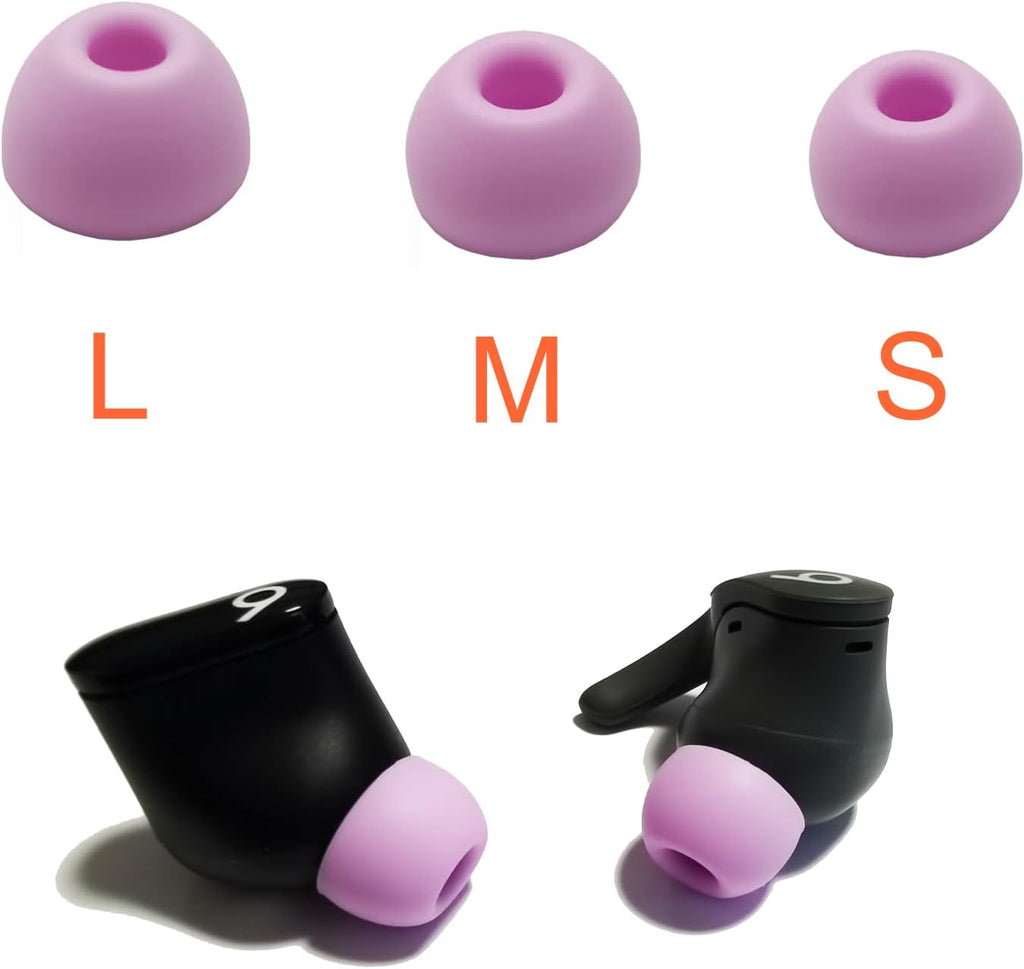 Silicone Eerbuds Tips for Beats Fit Pro Replacement Ear Tips for Beats Fit Pro/Beats Studio Buds Earbuds 6 Pairs LMS Purple