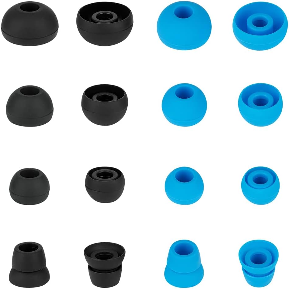 Silicone Ear Tips Earbuds Replacement Tips Compatible with Powerbeats 1/2/3 Wireless Beats by Dre Headphones,Earbud Cap (8 Pairs