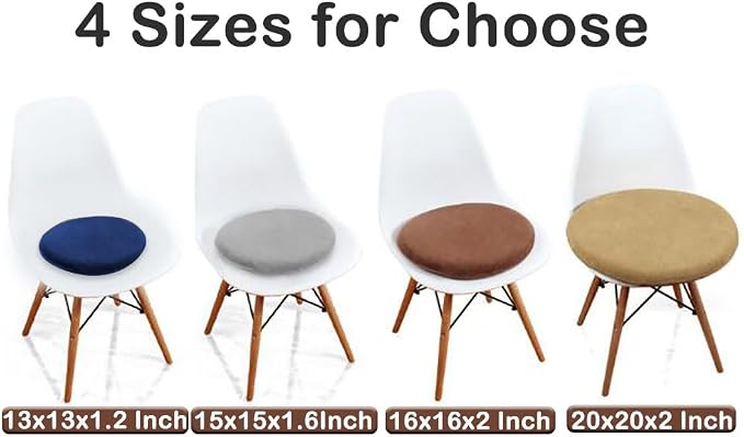Sigmat Memory Foam Seat Cushion Anti-Slip Soft Round Stool Cushion Chair Pad 15 - Image 4