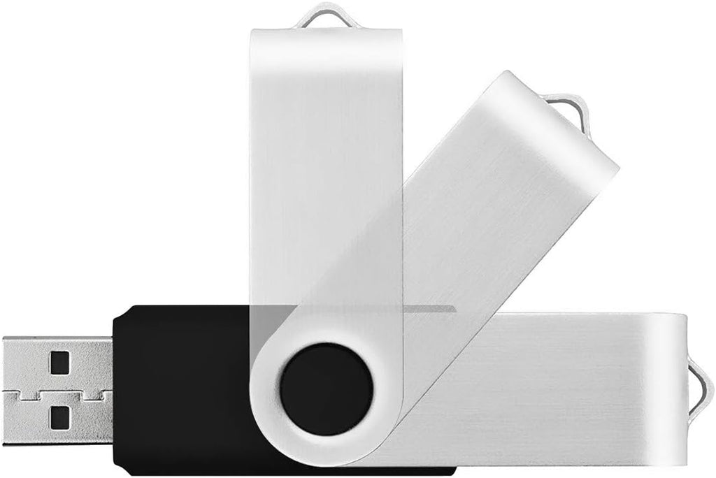 Aiibe 20pcs 8GB Flash Drives Bulk 8GB USB Flash Drive 20 Pack 8 GB USB Sticks USB 2.0 Thumb Drive - Black