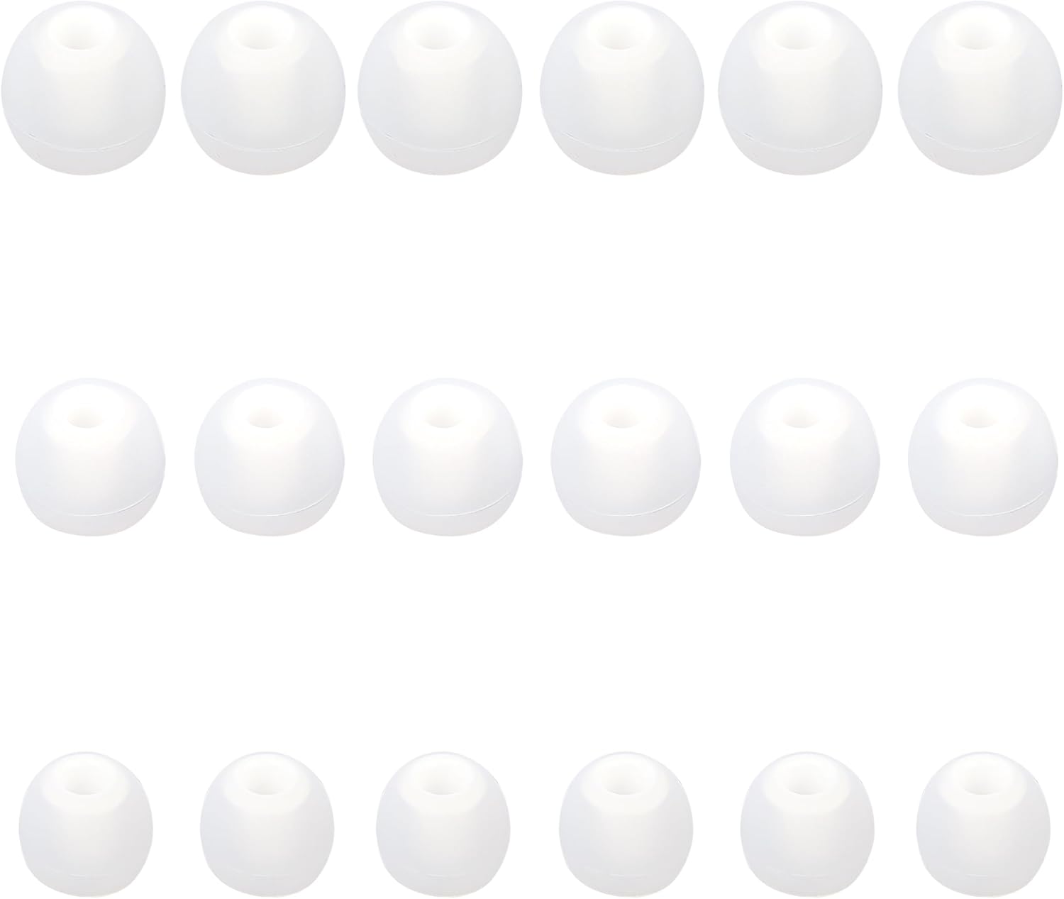 Silicone Replacement Earbud Tips Earbud Covers Fit Most in-Ear Earbuds(Inner Hole 3.8mm -5.1mm) Headphone Ear Tips Earbuds Rubber Tips 9 Pairs S M L