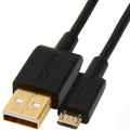 Amazon Basics 5-Pack USB-A to Micro USB Charging Cable, 480Mbps Transfer Speed with Gold-Plated Plugs, USB 2.0, 6 Foot, Black