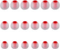 Earbud Tips Soft Silicone Earbuds Replacement Tips Fit for in-Ear Headphones(Inner Hole from 3.8mm - 4.2mm Earphones) 9 Pairs S/M/L,Transparent Red