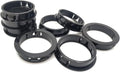 1-3/4"(45mm) Black Snap-in Knockout Insulating Bushing Grommets, Plastic Cable Hole for Wiring, Round Nylon Snap-in Locking Electrical Wire Cord Hose & Tubing Bushings, 8pcs