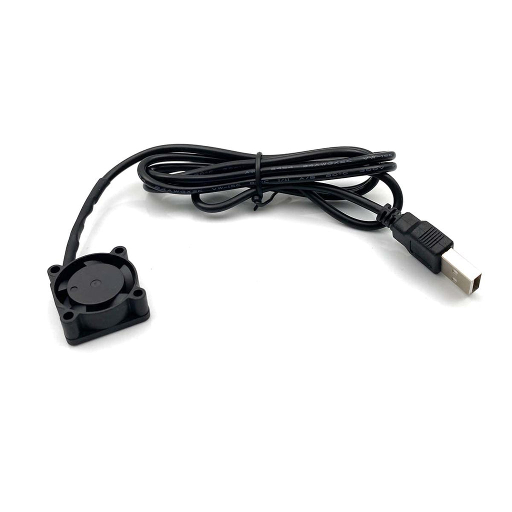 FainWan 2pcs USB 5V DC Fan 2510 Small 2 pin Cooling Cooler Computer 25mm X 10mm (25x25x10)