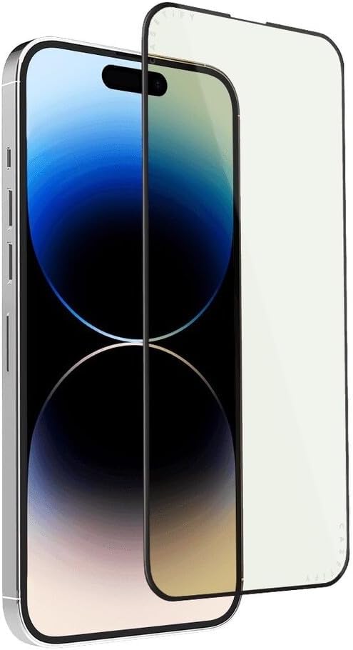 CASETiFY Impact Anti-Blue Light Screen Protector [Tempered Glass] for iPhone 13/13 Pro/14