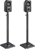 Mounting Dream Speaker Stands - Height Adjustable Speaker Stand for Vizio, Polk, JBL, Sony, Speaker Stands Pair with Wire Management (Holds up to11LBS Per Stand)