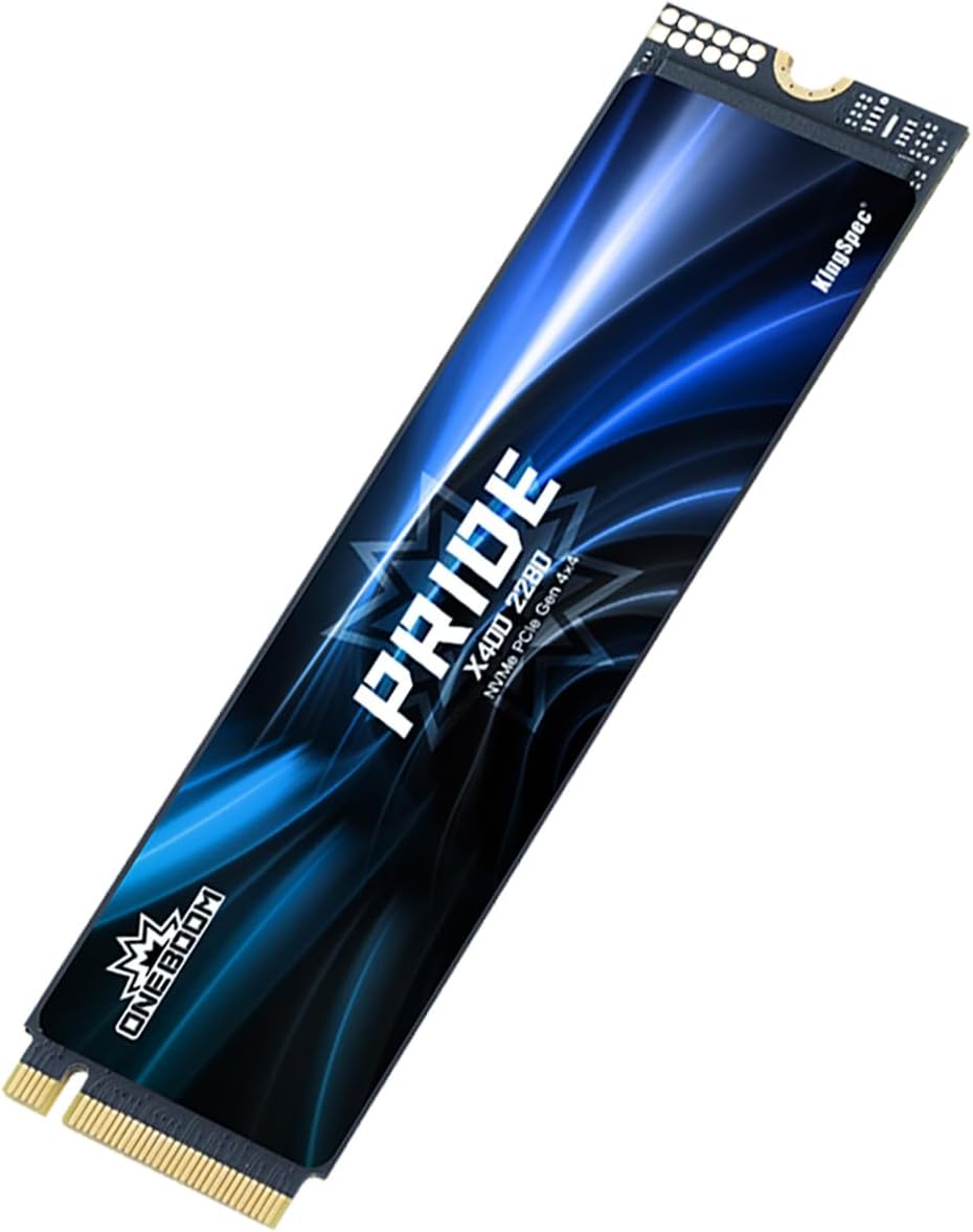 KingSpec OneBoom X400 1TB M.2 SSD Gen4 7300MB/s, TLC 3D NAND Internal NVMe SSD for Gaming & 4K Editing, Compatible with PC / PS5 / Laptop
