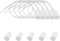 5PCS Recessed Wired Security Window Door Contact Sensor, Normally Closed NC, Door Alarm Magnetic Reed Switch with 2 Wire, ABS Brown, RC-33