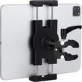 Boat Helm Tablet Holder, Marine Boat Handle Bar Pole Mount, 360°Rotation Clamp Non-Slip Aluminum Alloy Mount,Compatible with 4.7~12.9" iPad/Nexus/LG G Pads/e-Reader/iPhone
