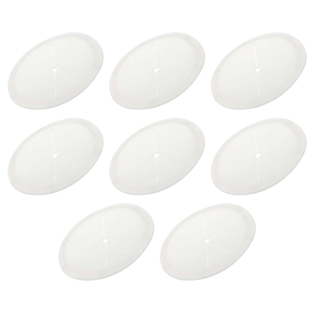 PATIKIL Desk Grommet 3-3/16", 4 Pcs Round Cable Grommet Cord Hole Cover with Adhesive Tape Flexible Table Wire Organizer for Office Home Table Countertop, Light Gray