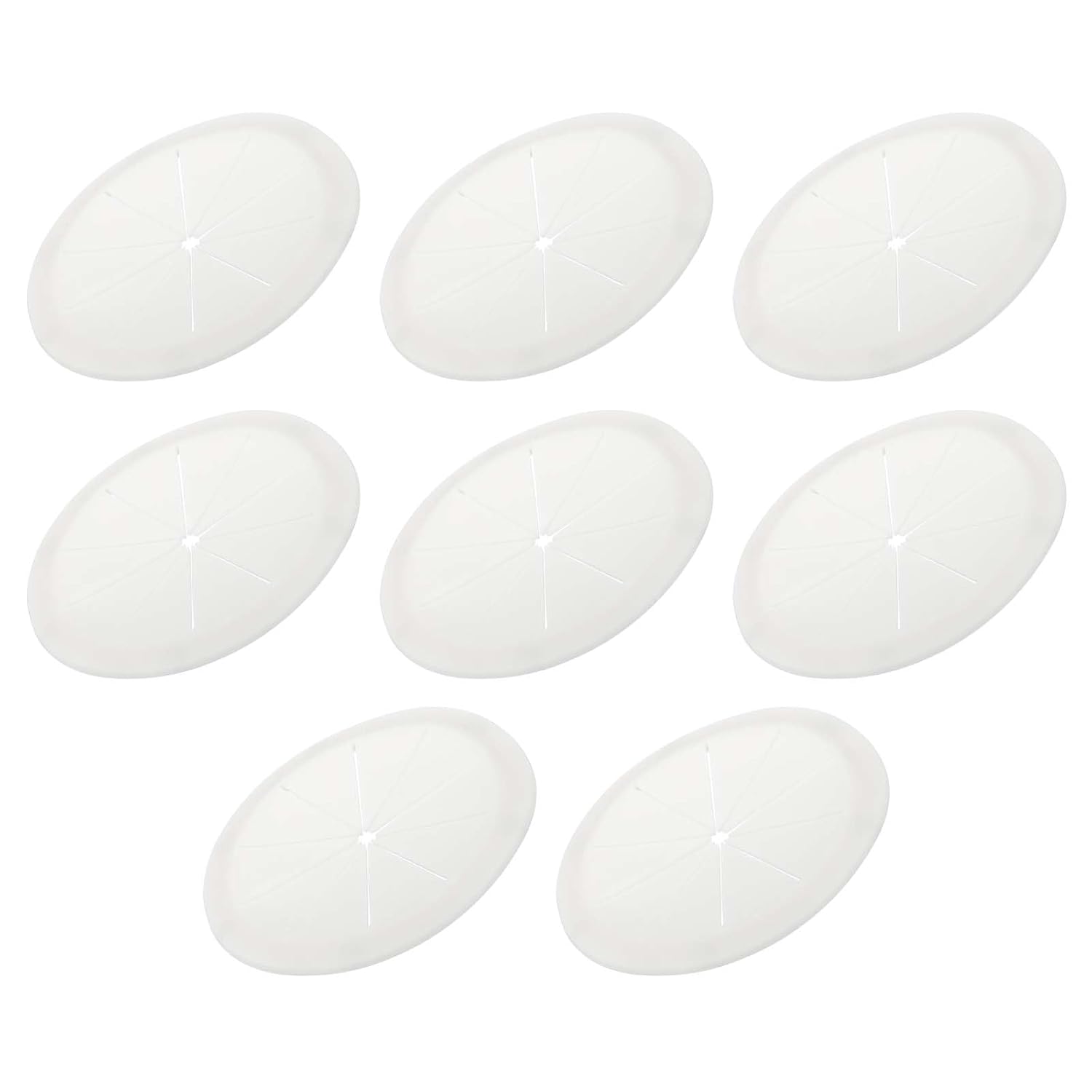 PATIKIL Desk Grommet 3-3/16", 4 Pcs Round Cable Grommet Cord Hole Cover with Adhesive Tape Flexible Table Wire Organizer for Office Home Table Countertop, Light Gray