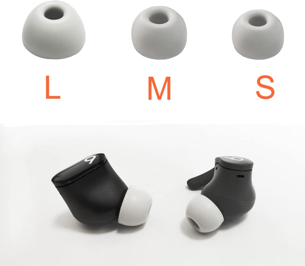Silicone Eerbuds Tips for Beats Fit Pro Replacement Ear Tips for Beats Fit Pro/Beats Studio Buds Earbuds 6 Pairs LMS White