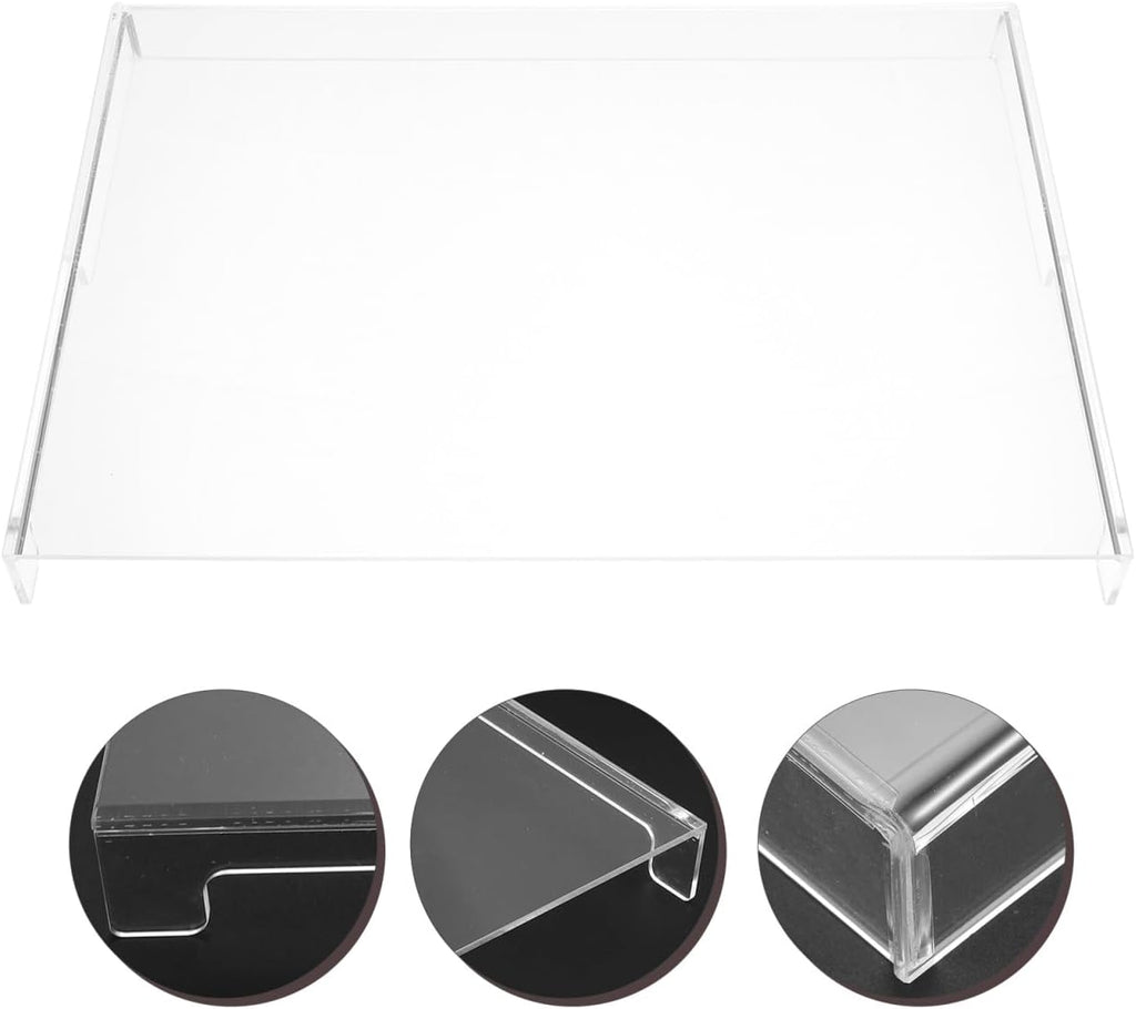 ABOOFAN Anti Cat Keyboard Cover Clear Acrylic Laptop Keyboard Protector Mechanical Dust Cover Computer Monitor Stand Case