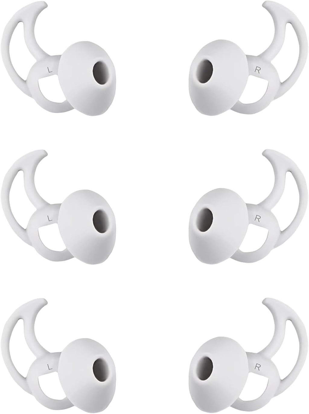 Small Silicone Ear Tips Replacement Earbud Tips Compatible with Bose Quietcomfort and Sport Headphone Eartips Rubber Tips Earbud Cap 3 Pairs