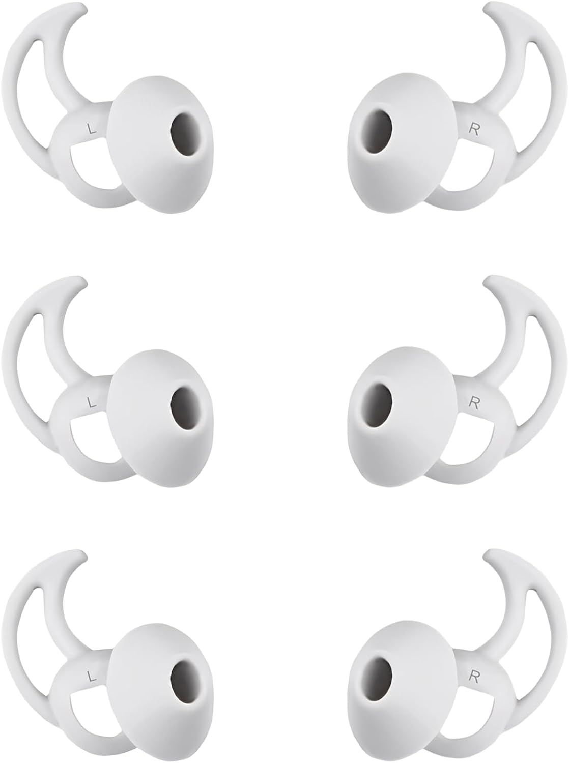 Small Silicone Ear Tips Replacement Earbud Tips Compatible with Bose Quietcomfort and Sport Headphone Eartips Rubber Tips Earbud Cap 3 Pairs