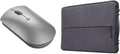 Lenovo 600 Bluetooth Silent Mouse, Blue Optical Sensor, Adjustable DPI, 4 Button & Urban Laptop Sleeve 14 Inch for Laptop/Notebook/Tablet Compatible with MacBook Air/Pro