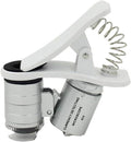 1Pcs Universal Led Clip Mobile Phone Microscope Magnifier Micro-Lens 60X Optical Zoom Telescope Camera Lens
