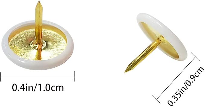 100PCS Push Pins Wall Tacks Plastic Round Head Thumbtack - Image 3